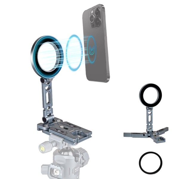 XILETU Smartphone Tripod Magnetic Quick Release Plate Rotatable 1/4 Thread