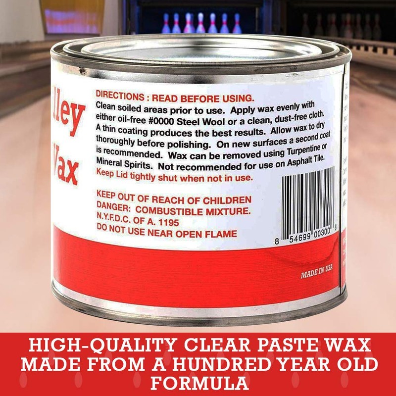 BWC Company, Bowling Alley Wax, Clear Paste, 16 oz. Can