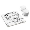 Ceramic Coaster with Felt Base Dining Table and Kitchen –