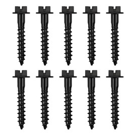 ETZ Air Box Bolt Screws (10 Pack) Replaces BAS01003, 6509605AA, 11549031 - Black Alloy Steel M5x1.25 Hex Flat Head Screws for Chrysler, Jeep, Dodge, Ram