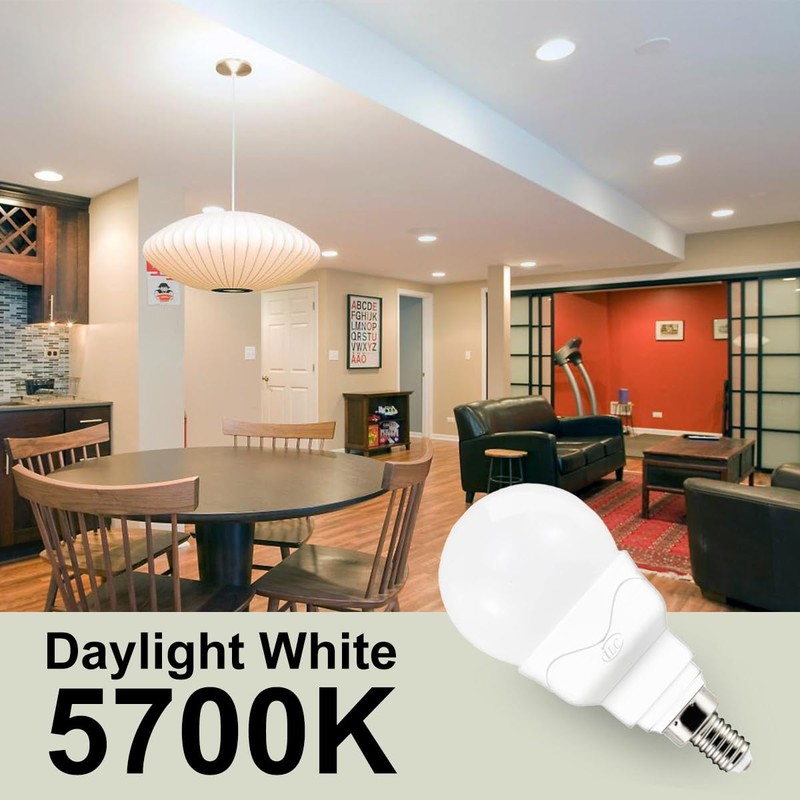ILC E12 LED Light Bulbs (40w Equivalent) 5W, Color Changing
