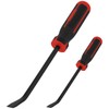UNGFEI 2 PCS Pry Bar Set, Black and Red Crowbar