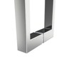 AQUALAVOS Shower Door Handle Stainless Steel Chrome Effect