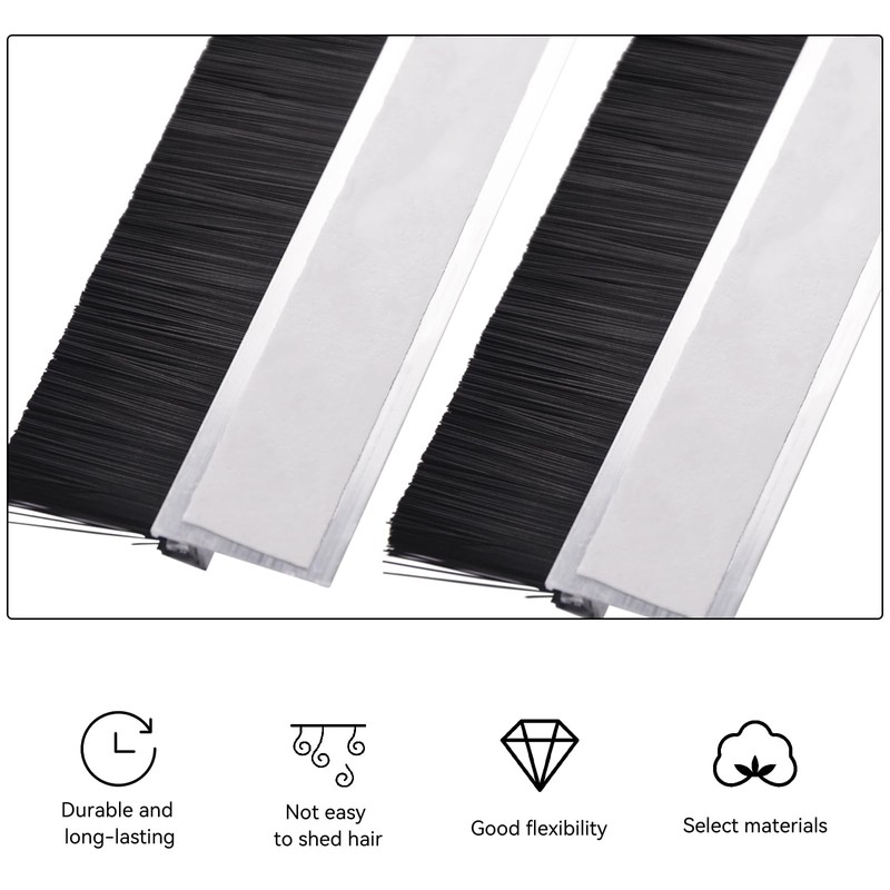 Qiveno 2Pack 30 inch Door Bottom Sweep for Exterior Doors