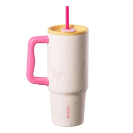 Carote Water Bottle, 36.2 fl oz (1,020 ml), Vacuum Insulated, Large Capacity Tumbler, Hot & Cold Stainless Steel Mug Bottle (Straw Included, Direct Drink), Handle Included, Lightweight Design