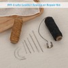Giantree Leather Yarn Leather Needle, 2 Roll Wax Thread with
