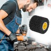 QWORK 4.5 x 4 Inch, 40 Grit Abrasive Wheel &