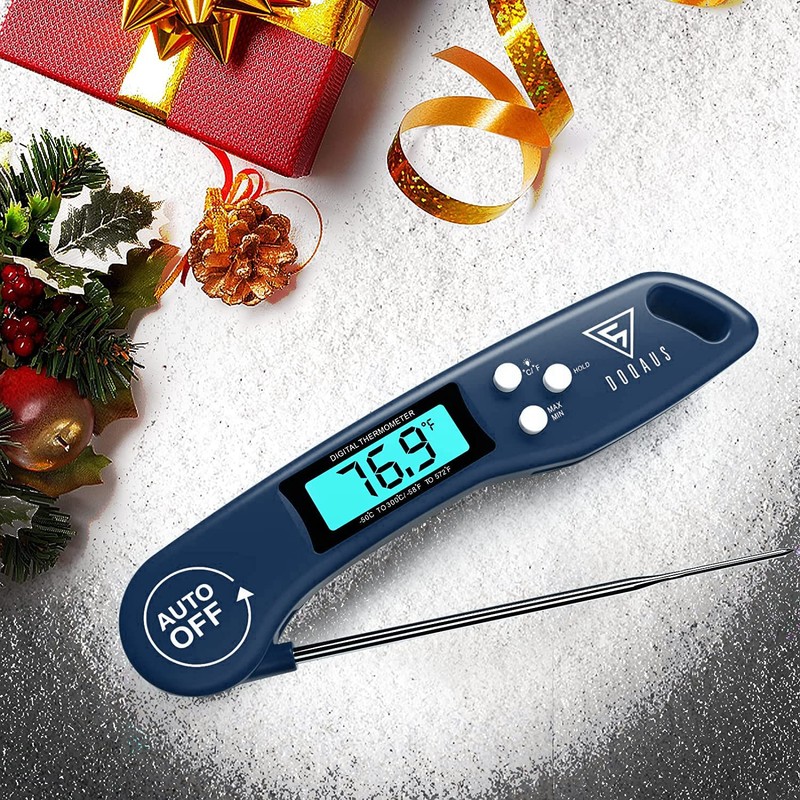 DOQAUS Digital Meat Thermometer, Instant Read Food Thermometer for Cooking,