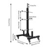 Olympic Weight Rack Plate Tree 1102.3lbs Strong Load-bearing Weight Plate