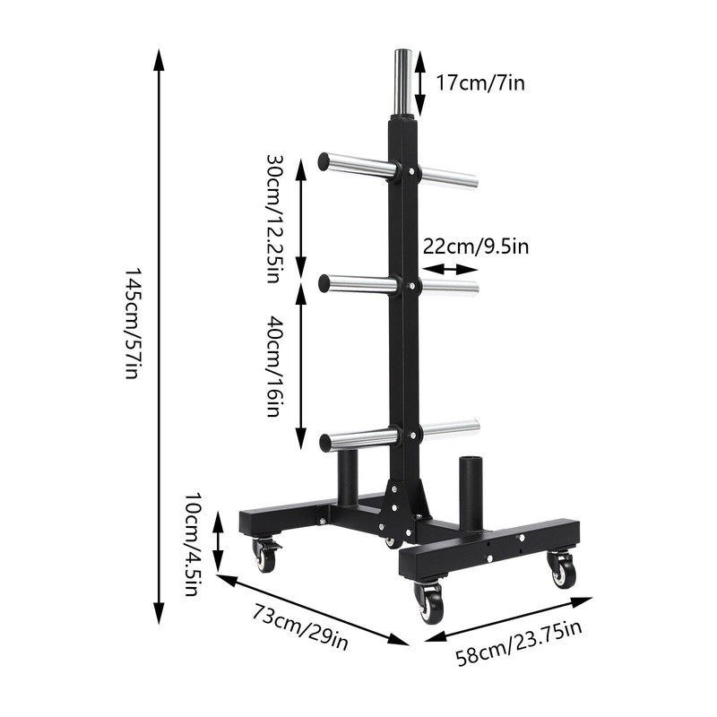 Olympic Weight Rack Plate Tree 1102.3lbs Strong Load-bearing Weight Plate