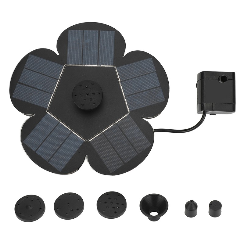 Solar Fountain Solar Powered Plum Blossom Style Fast Start Up
