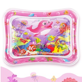 Hitituto Hitituto Tummy Time Mat Premium Baby Water Play Mat is Perfect Baby Grils Toys as Water Sensory Toys for 3 6 9 12 Months Infants Toddlers Baby's Stimulation Growth and Muscles Strengthening, Pink