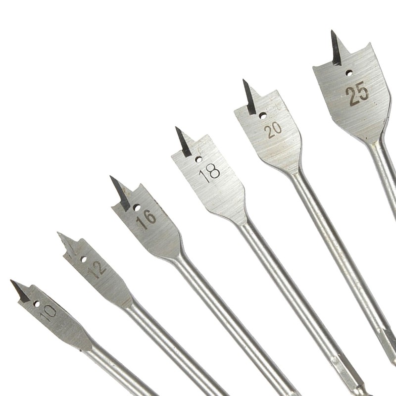 Dapetz ® 13Pc Wood Drill Bit Set Flat Spade Hex
