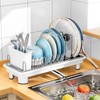 SanDream Small Dish Drying Rack, Compact Dish Rack for Kitchen