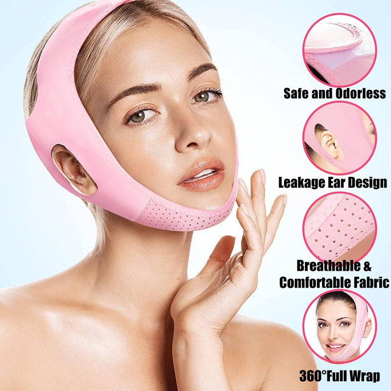 Chin Lift Mask,Double Chin Reducer for Women,Anti Aging Chin