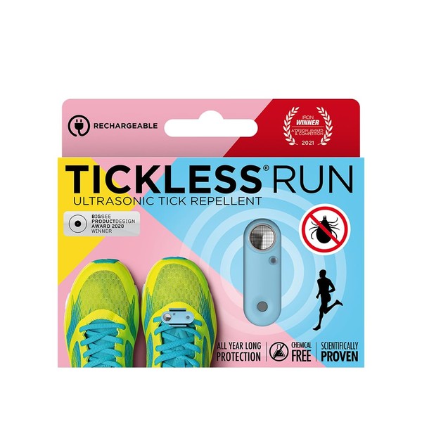 Tickless Run | Ultrasonic Tick Protection for Runners | For All Ages - Baby Blue