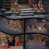 TAILERRI Christmas Tree Solar Pathway Lights Outdoor Decor, 4 Pack,