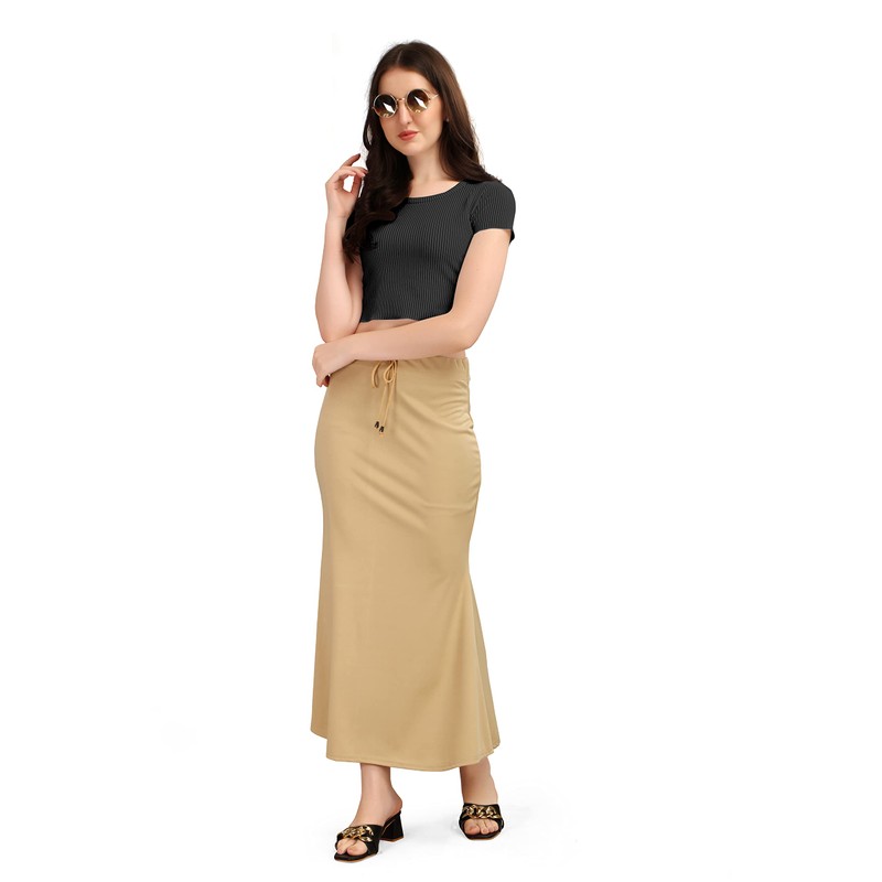 Kipzy - Falda larga de licra para mujer, para playa,