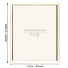 MIMOSA MOMENTS Enamel Metal Weddding Picture Frame with Stand, Display