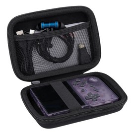 Khanka Hard Carrying Case for Anbernic RG35XX Plus / RG35XX Retro Handheld Game Console,Storage Cover with 1 HDMI Adapter,1 Screen Protector(RG35XX Plus / RG35XX Console Not Included)
