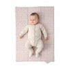 Clair de Lune Gingham Foldable Changing Mat, Easy Clean Soft
