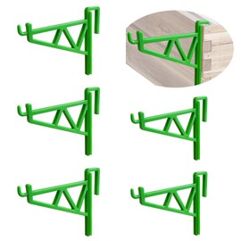 Beekeeping Bracket Rack for Beekeepers Bee Hive Stand, 6 Pack Beehive Frame Holder Frame Perch, Beehive Hanger Beekeeping Equipment Beekeeping Supplies Tool for Various Sizes of Hives, Green