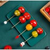 Smart Rice 4.7 Inch Bamboo Christmas Toothpicks for Appetizers -