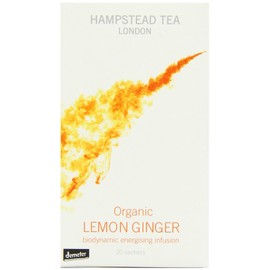 Hampstead Tea Organic Lemon and Ginger 30 g (Pack of 6)