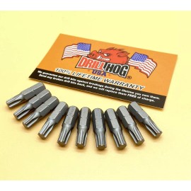 Drill Hog® T-40 Torx Bit T-40 Star Bit T-40 Insert Bit Lifetime Warranty 10 Pack