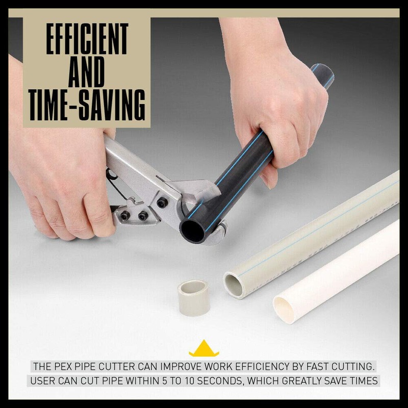 Pipe Cutters Tube Cutting 1/8"-1.35" PEX PVC PPR Tubing Safety