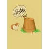 TheGoodGuinea Guinea Pig Hello Greeting Notecard (Pack of 5)