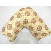 V Shaped Printed pillow case cover brown print