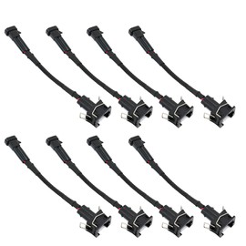 Michigan Motorsports Delphi to EV1 Fuel Injector Adapter Harness - Set of 8 - Fits 4.8L 5.3L 6.0L LQ4 LQ9 GM Engines - LS1 LS6 LT1 EV1 Injector Compatbility