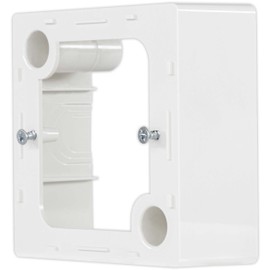 REV Quadro Surface-Mounted Housing as Adaptor for Flush-Mounted Switches and Sockets, White, Surface-Mounted Housing
