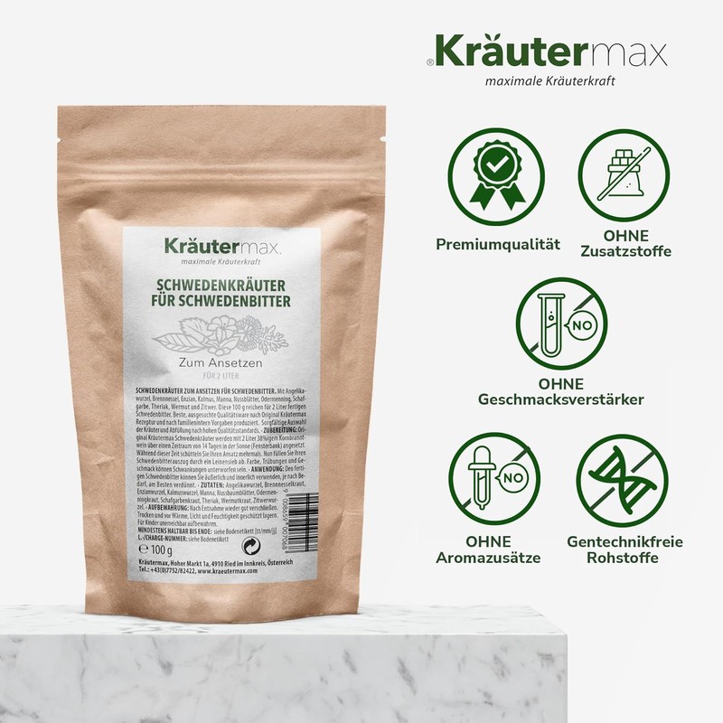 Swedish Herb Root Mix for Starting 2 Litres Swedish Bitter