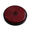 10 x Red Round Circular Reflectors for Driveway Gate Fence
