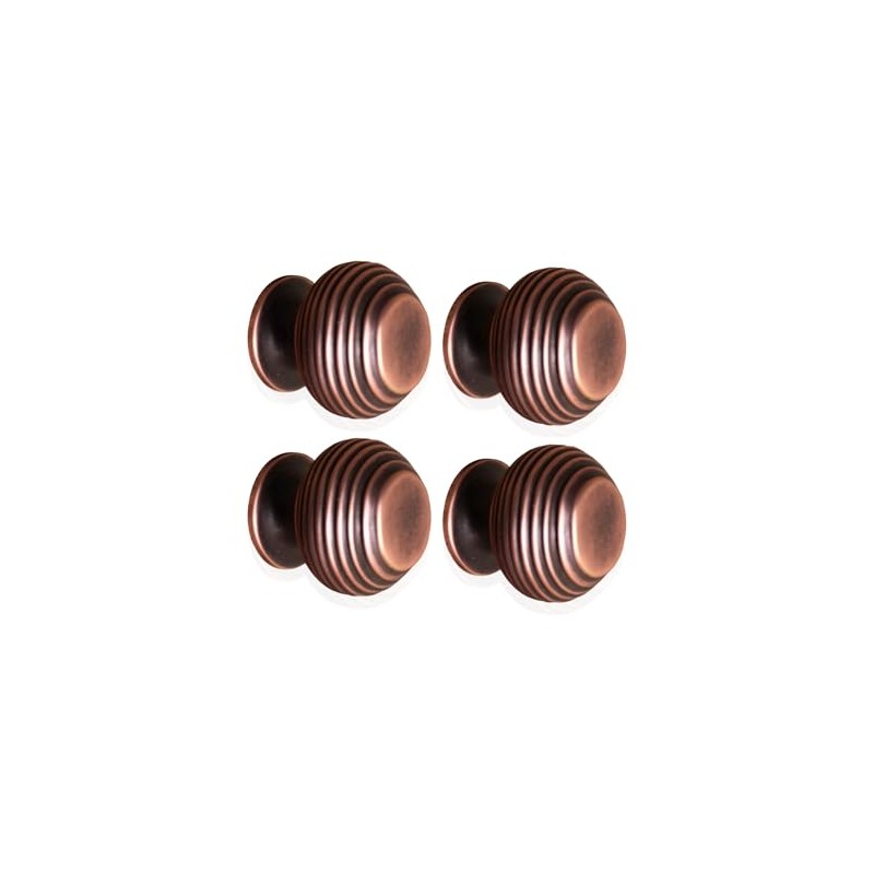 Infinity Decor Pack of 4 Traditional Style Reeded Beehive Solid