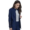 Cherokee Women Zip Front Scrub Jacket with Mock Neck and