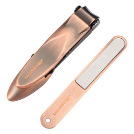 Fingernail and Toenail Clipper with Catcher, Profession Anti Splash Nail Clippers for Women, No-Mess Nail Cutter for Men, Sharp Stainless Steel Nail Trimmer Jaceyon