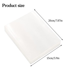 Medo 100Pcs Vacuum Food Sealer Bags, Pre-Cut Food Vacuum Bags Textured Vacuum Sealer Bags for Sous Vide Cooking and Food Storage(15x25cm)