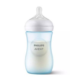 Avent Natural Response Plastic Bottle for 1 Month+ in Blue Color, 260ml (SCY903/21)