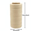 Waxed Thread, 328 Yards 150D 1MM Leather Sewing Waxed Thread