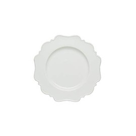 Red Vanilla Pinpoint White Salad Plate 8", Set of 6, 1, None