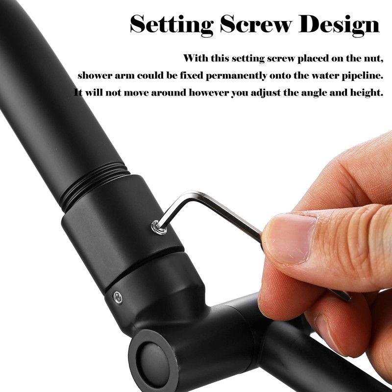 Shower Head Extension Arm - 13'' Shower Arm Extension for