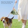 Dog Waste Bag Dispenser with Leash Attachment, Portable Carrier Set,