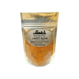 Boston Spice Liberty Blend Handmade Gourmet Seasoning Mix For French Fries Hamburgers Steaks Beef Pork Ribs Rib Chicken Wings Legs Poultry Barbecue Smoker BBQ Grilled Dry Rub 1/2 Cup 2.6oz/74g