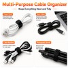 Ysenchan Hook and Loop Straps with Buckle, Reusable Adjustable Cable