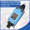 SWAWIS 4pcs ME-8111 Plunger Momentary Limit Switch, 5A 250V AC