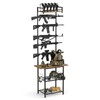 Indoor Gun Racks, Floor Standing Rifle Rack with Pistol Holder