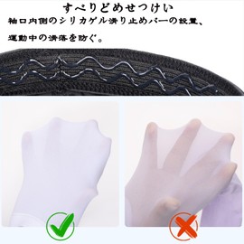 C h e r m y a a, 4 Pieces, Arm Cover, UV Protection, Arm Cover, Cooling Feel, Arm Cover, Women's, Arm Sleeve, Sweat Absorbent, Quick Drying, Plain, Anti-UV, Anti-Slip, Sports, Unisex (2 Arm Covers, 2